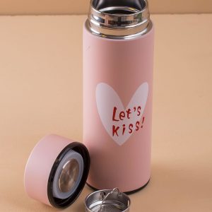 Peach Stainless Steel Thermal Bottle