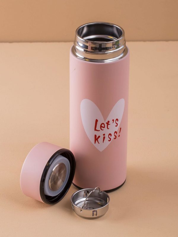 Peach Stainless Steel Thermal Bottle