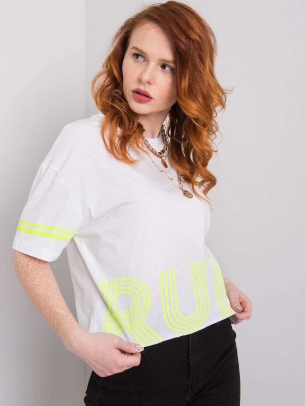 White Marlene Cotton T-Shirt