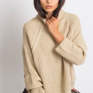 RUE PARIS Beige Sweater Darling