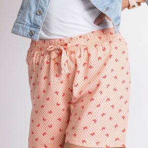 Peach Butterflies Shorts