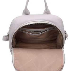 Grey backpack with pockets LUIGISANTO