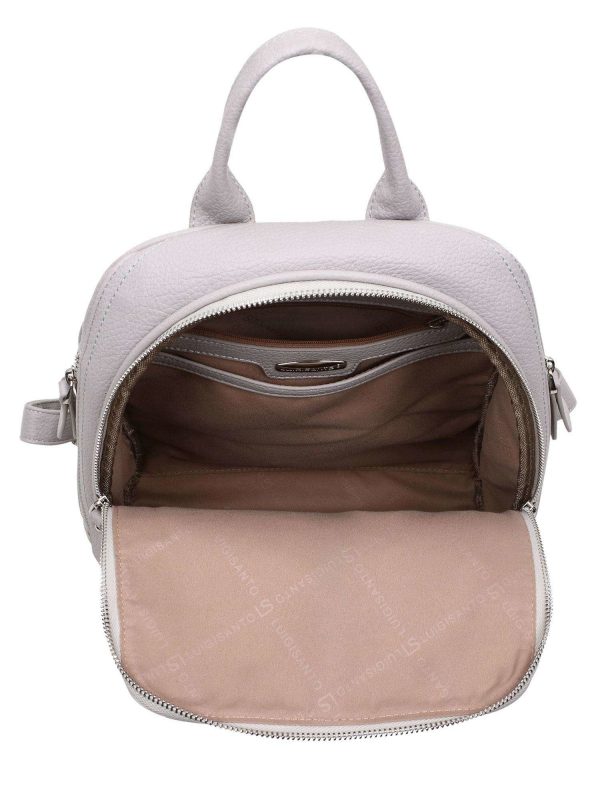 Grey backpack with pockets LUIGISANTO