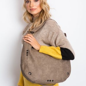 Dark beige hobo bag