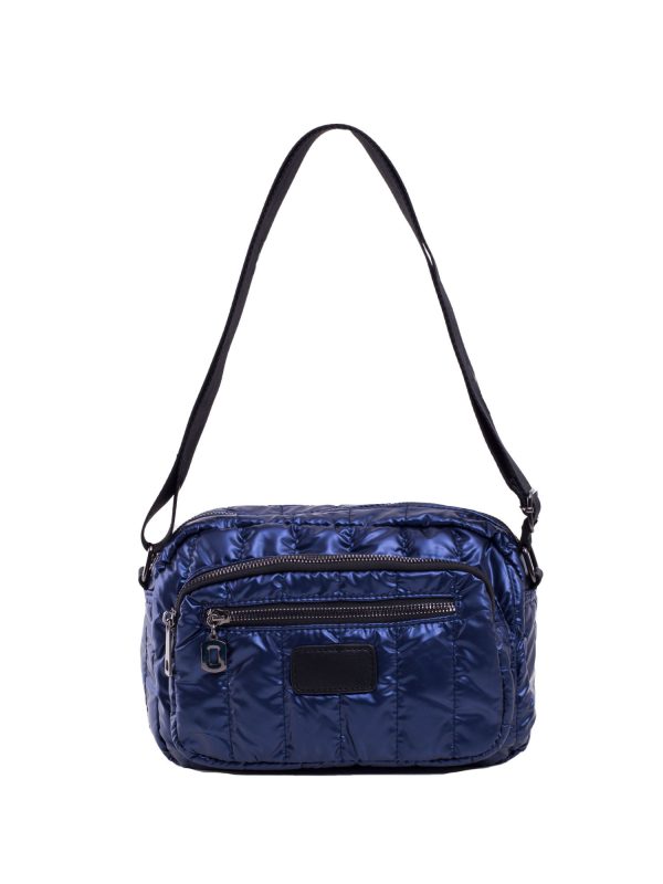 Navy Blue Quilted Ladies Handbag