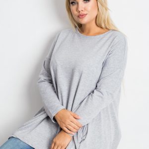 Gray tunic plus size Andrea