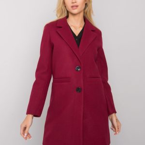 Burgundy Dalida coat