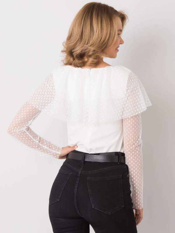 Juneau white formal blouse