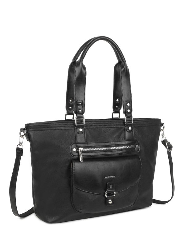 Black bag with pocket LUIGISANTO