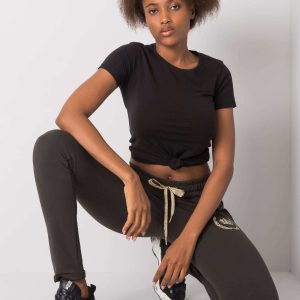 Dark khaki sweatpants Sidonie