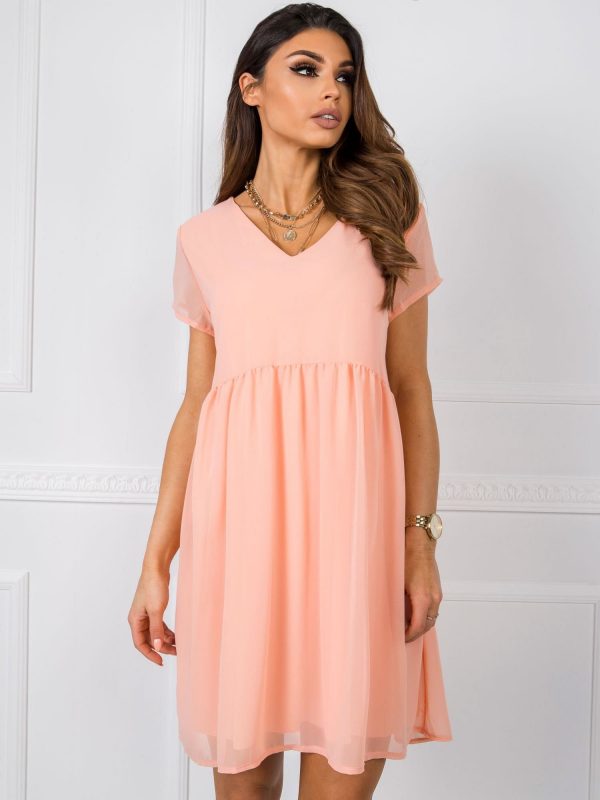 Sarah RUE PARIS bright coral dress