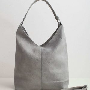 Grey Soft Shoulder Bag