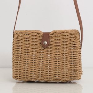 Beige Braided Messenger