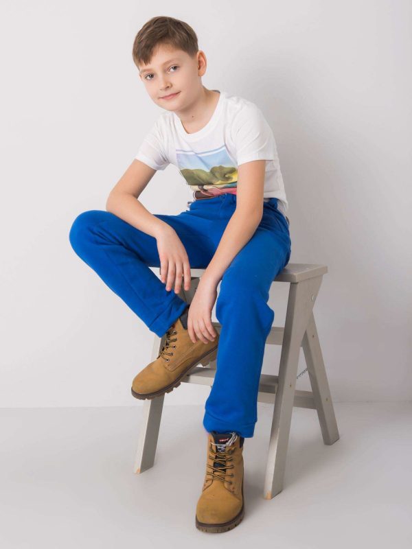 Blue sweatpants for boy DODO KIDS