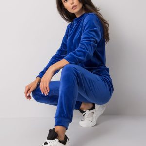 Brenda RUE PARIS cobalt velour set