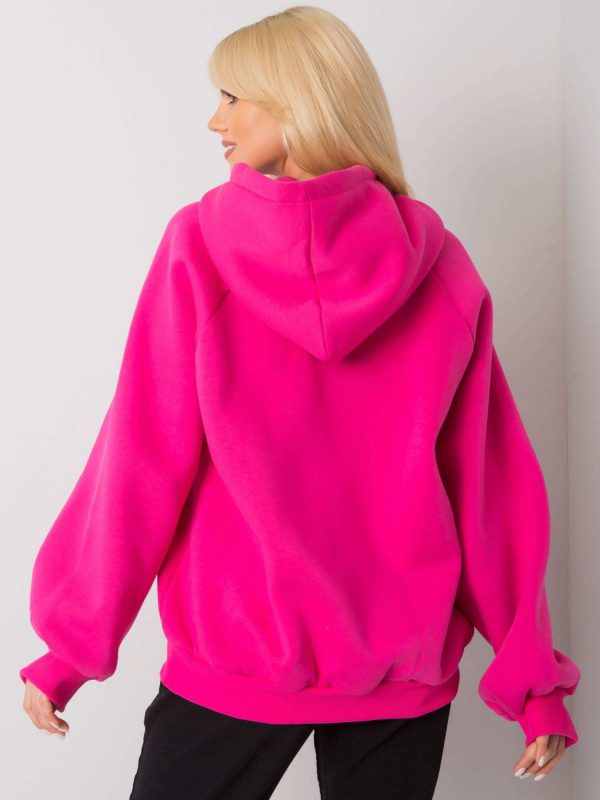 Fuchsia padded sweatshirt Dina