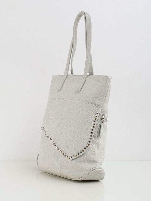 Light Grey Women's Shoulder Handbag