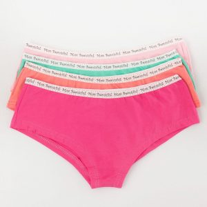 Colorful panties with print on the back 4-pack