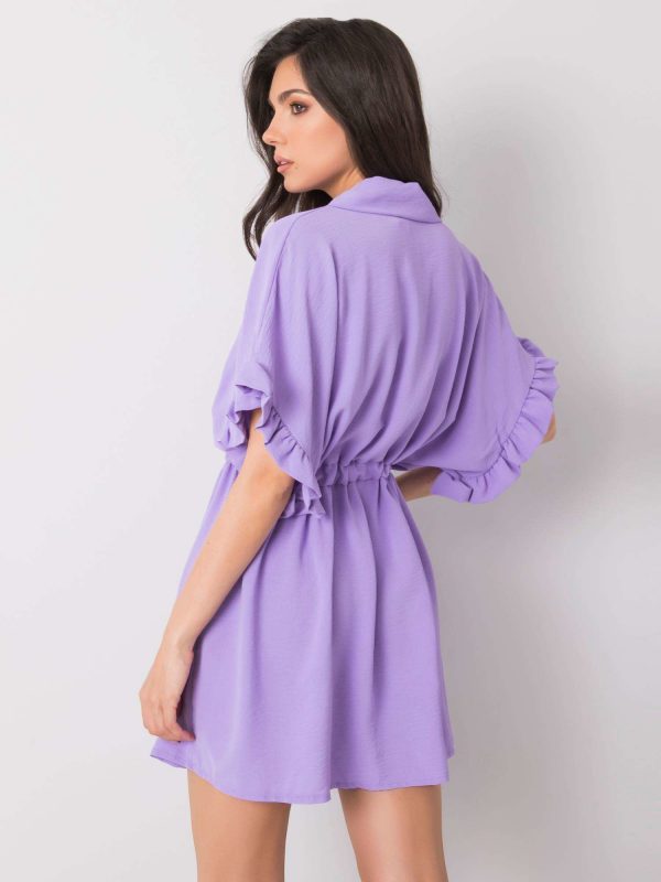 Purple dress with binding Adelita