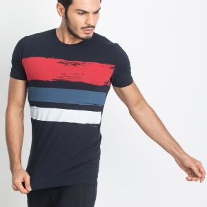 Navy blue T-shirt for men TOMMY LIFE