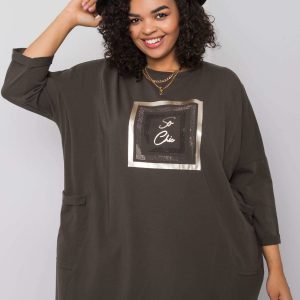 Dark khaki Gillian Cotton Tunic