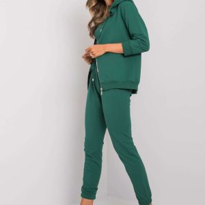 Dark Green Women's Three-Piece Set Mariyah