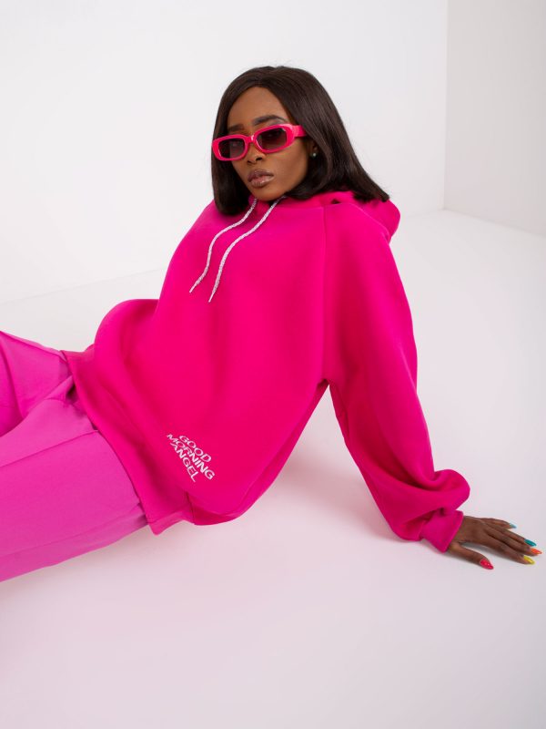 Diego Fuchsia Hooded Sweatshirt