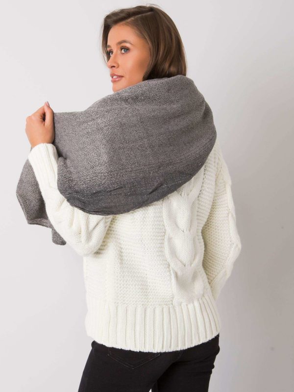 Gray Knitted Scarf