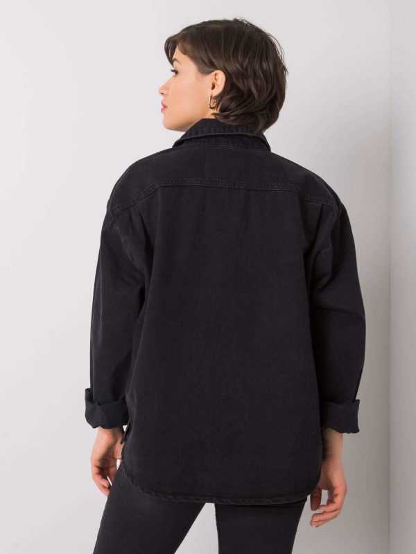 Black denim shirt Aston RUE PARIS