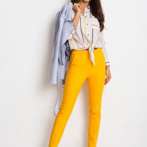 RUE PARIS Dark yellow pants Favorite