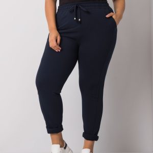 Navy blue plus size sweatpants Alva