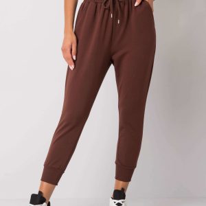 Dark Brown Cailie Cotton Sweatpants