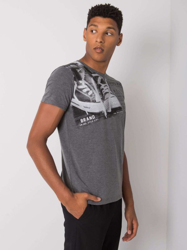 Dark Grey Kendrick Cotton T-Shirt