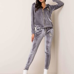 Grey velour set Eden