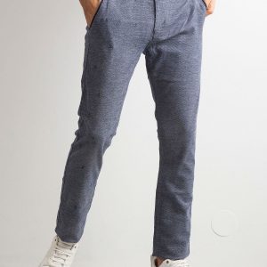 Blue men's pants in petite pattern