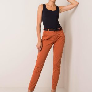 Light Brown Crush Trousers