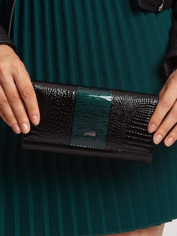 Green & Black Leather Wallet