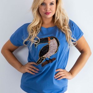 Blue T-shirt Materially PLUS SIZE