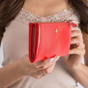 Red Soft Olong Eco Leather Wallet