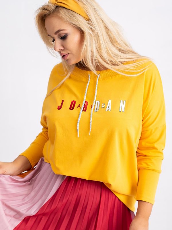 Dark Yellow Plus Size Sweatshirt Madison