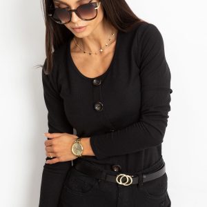 RUE PARIS Black blouse Eliane