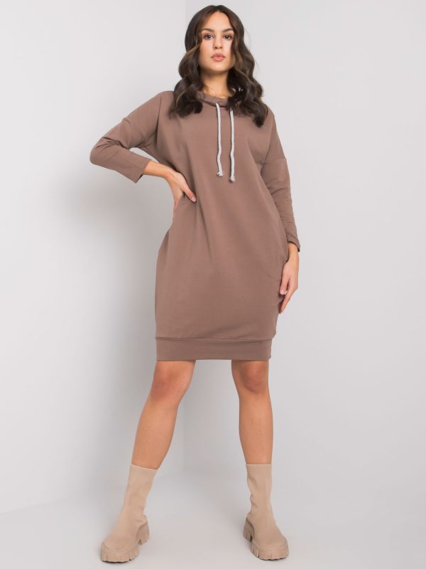 Brown Paulie Cotton Dress