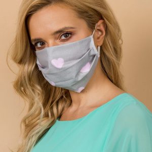 Light gray reuse cotton mask