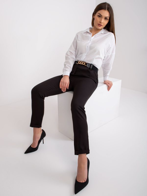 Black trousers with strap Seville