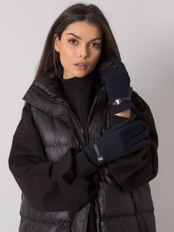 Navy Elegant Gloves