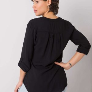 Davina RUE PARIS black blouse