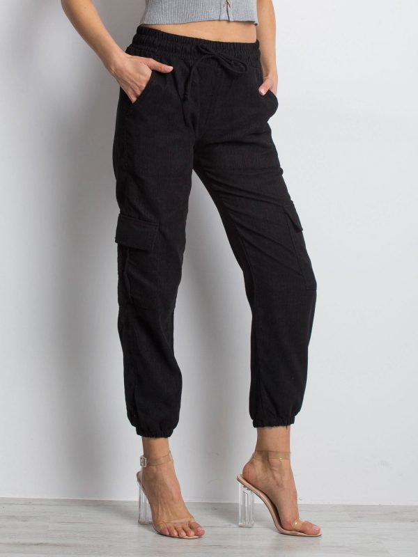 Black Chunky Pants