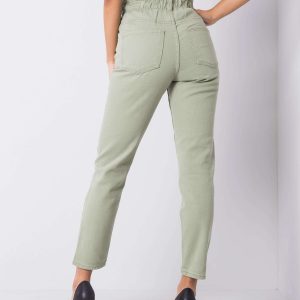 Khaki high-waisted jeans Beatrix RUE PARIS