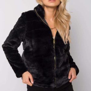 Black fur jacket Kirah SUBLEVEL