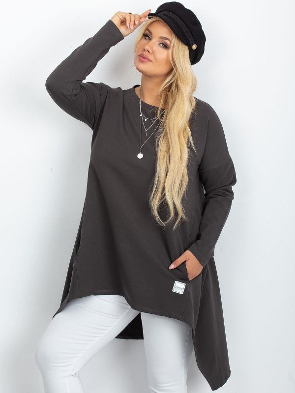 Graphite tunic plus size Andrea